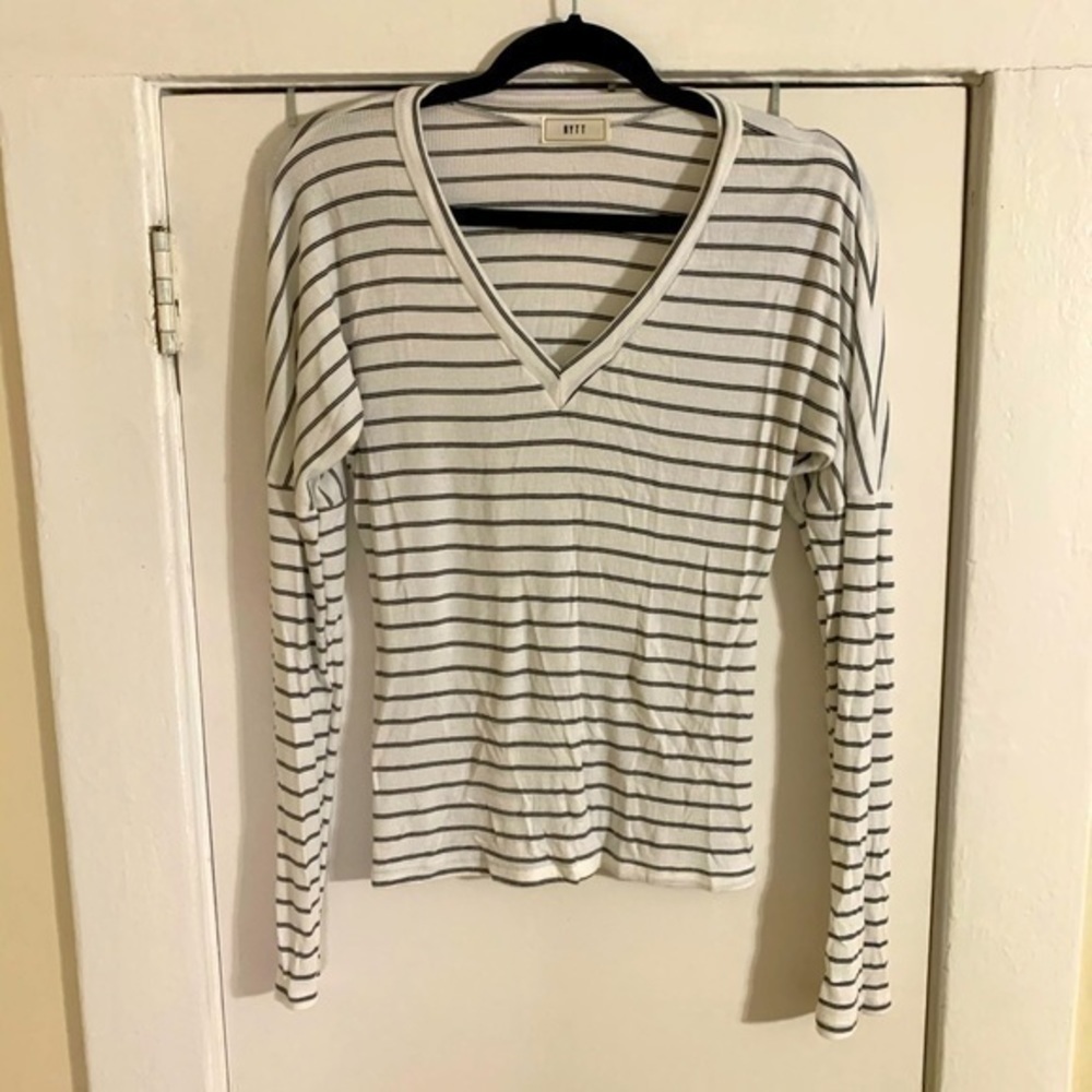 LUCCA Couture NYTT striped long‎ sleeve Tee Small